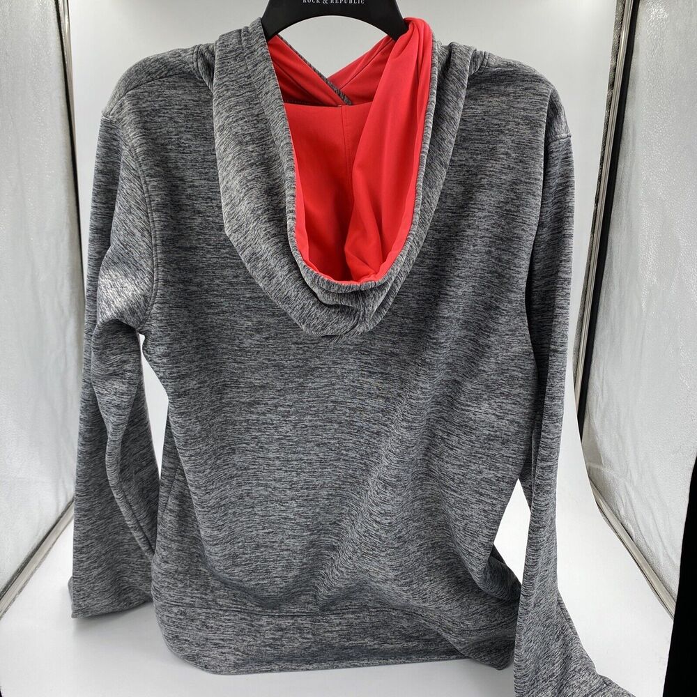 Under Armour Women’s Hoodie Grey and Salmon Color Cold Gear Athletic Size Large - Picture 2 of 3